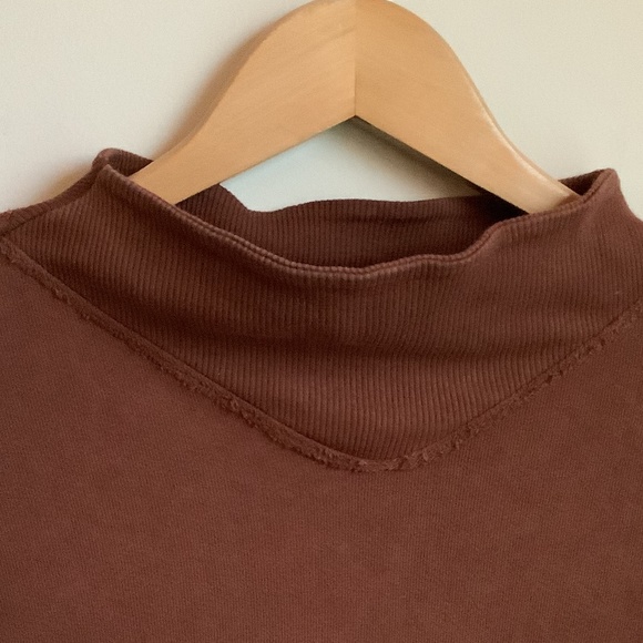MATE the Label Sydney mock neck red Brown Sweatshirt pullover - Picture 5 of 8